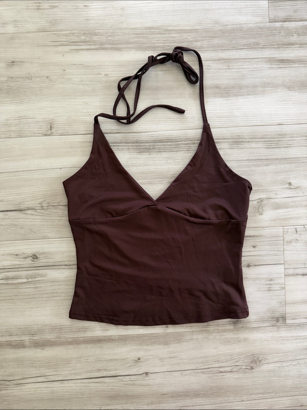 Brown Halter Top (crop)